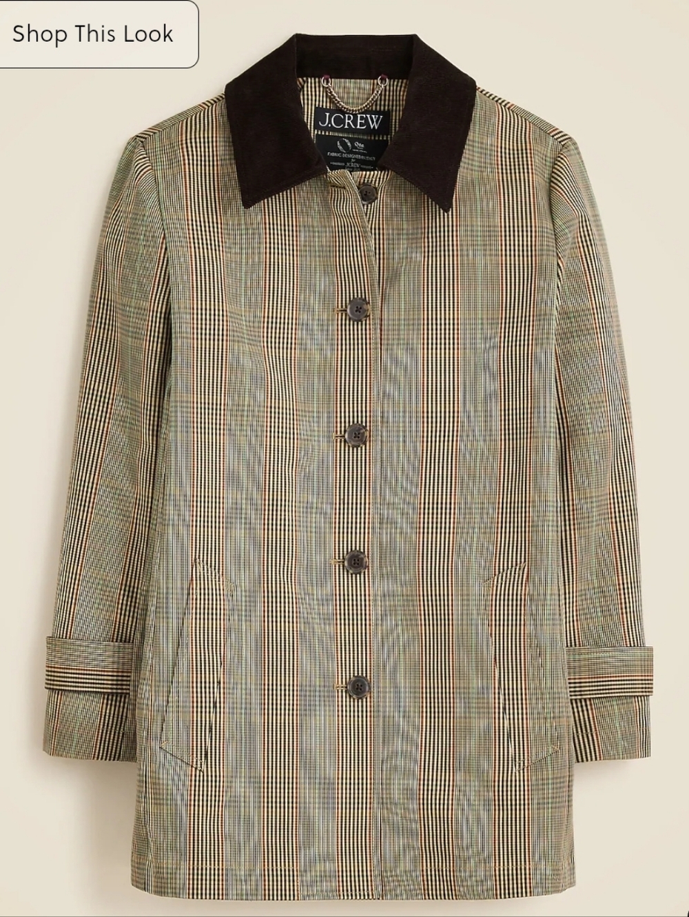 J. Crew Barn Jacket in Plaid Double-faced Cotton - Brown, green, red - Picture 5 of 15
